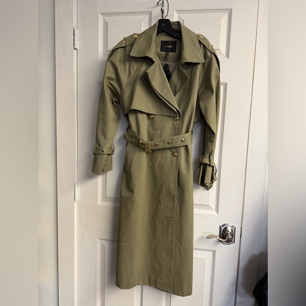 Greena Studded trench coat - Picture 4 of 9